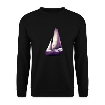 Voilier Voilier Voilier Voilier Marin - Sweat-shirt Unisexe - noir - Devant - Alina (178cm) & Michal (187cm)