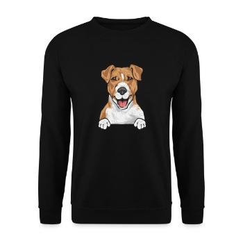 Jack Russell Terrier - Sweat-shirt Unisexe - noir - Devant - Alina (178cm) & Michal (187cm)
