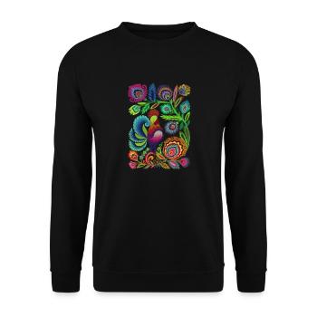 Schweden Schweden Schweden Skandinavien Reisekunst Kunst - Unisex Pullover - Schwarz - Vorne - Alina (178cm) & Michal (187cm)
