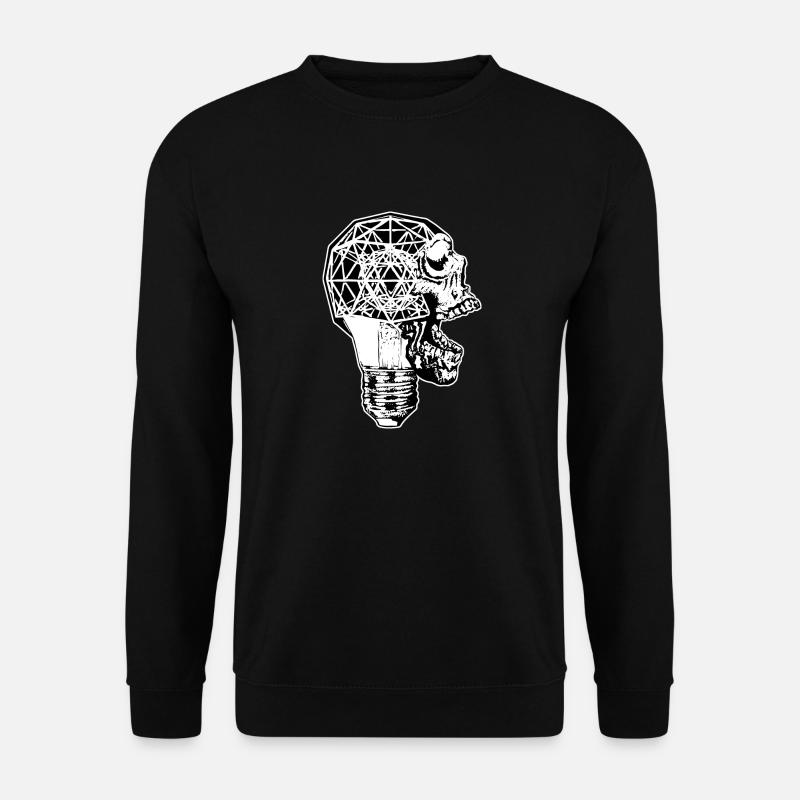 Skull Bulb - Unisex Sweatshirt - black