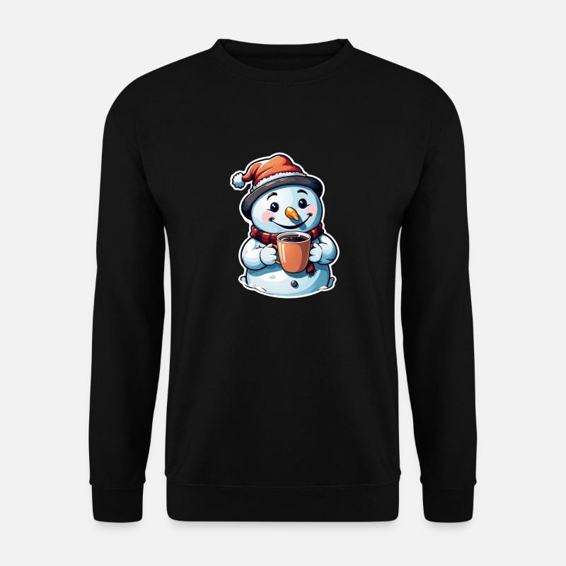 Schneemann - Unisex Pullover - Schwarz