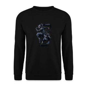 Charming Ninja Fighter I Ninja Girl I Ninja - Unisex Sweatshirt - black - Front - Alina (178cm) & Michal (187cm)