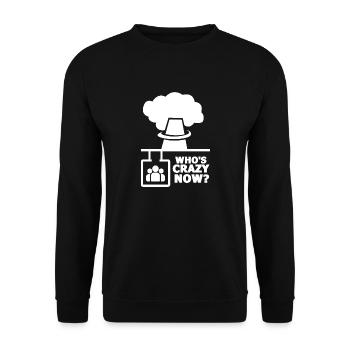 Who's Crazy Now Nuclear Technology Radiation - Unisex Pullover - Schwarz - Vorne - Alina (178cm) & Michal (187cm)