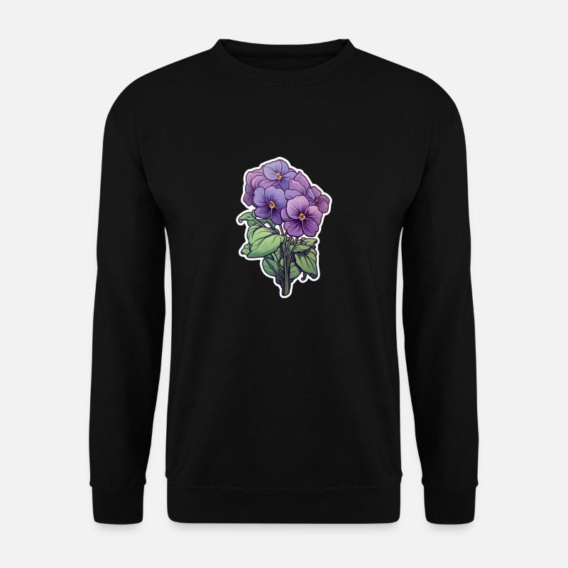 Pansy - Unisex Sweatshirt - black