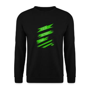 escaping reality gift fun reading present - Unisex Sweatshirt - black - Front - Alina (178cm) & Michal (187cm)