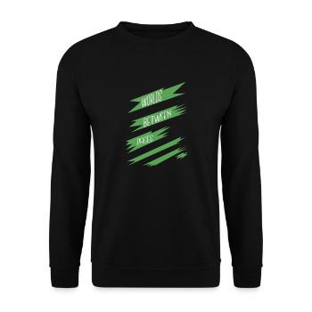 gift idea funny contemporary literature joke - Unisex Sweatshirt - black - Front - Alina (178cm) & Michal (187cm)