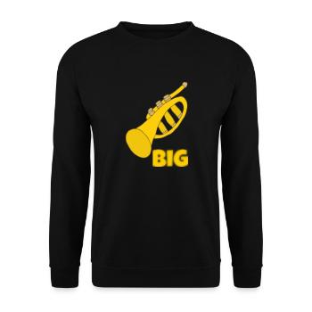 Trompette Grande - Sweat-shirt Unisexe - noir - Devant - Alina (178cm) & Michal (187cm)