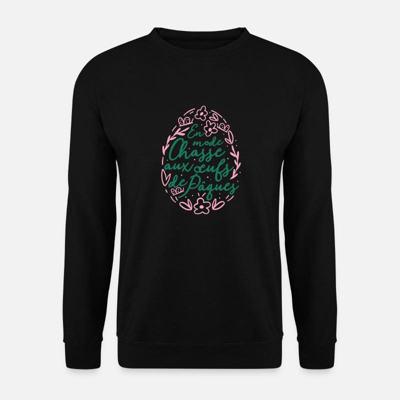 En mode Chasse aux œufs de Pâques - Sweat-shirt Unisexe - noir