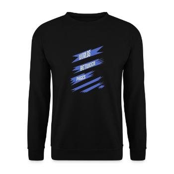 Funny Digital Escape Fun Mental Getaway Relaxation - Unisex Sweatshirt - black - Front - Alina (178cm) & Michal (187cm)
