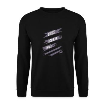 present book reviews mental getaway - Unisex Sweatshirt - black - Front - Alina (178cm) & Michal (187cm)