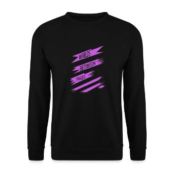 Book Reviews Fun Escape Quotes Funny Avid Readers - Unisex Sweatshirt - black - Front - Alina (178cm) & Michal (187cm)