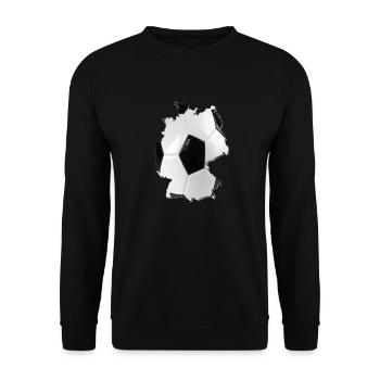Germany Map Frames Real Football - Unisex Sweatshirt - black - Front - Alina (178cm) & Michal (187cm)