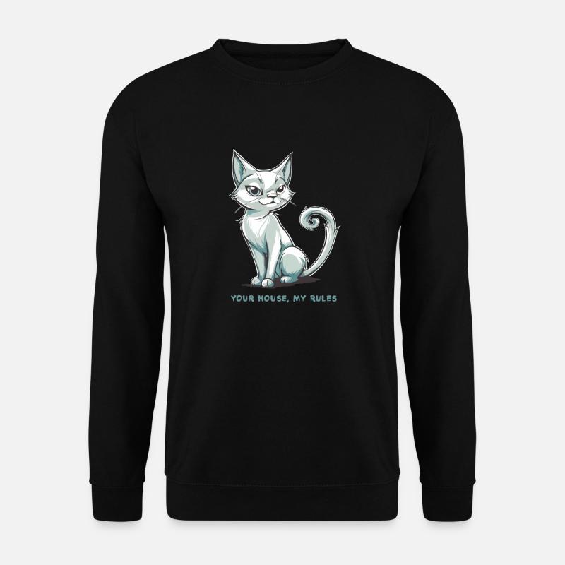 Dein Haus, meine Regeln - Unisex Pullover - Schwarz