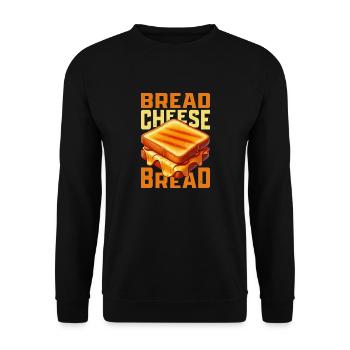 Bread Cheese Bread Grilled Cheese Sandwich - Unisex Pullover - Schwarz - Vorne - Alina (178cm) & Michal (187cm)
