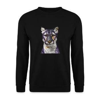 Tiger Tiger Tiger - Tiger Head - Unisex Sweatshirt - black - Front - Alina (178cm) & Michal (187cm)