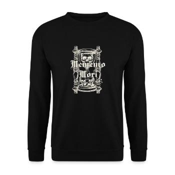 Memento Mori - Sweat-shirt Unisexe - noir - Devant - Alina (178cm) & Michal (187cm)