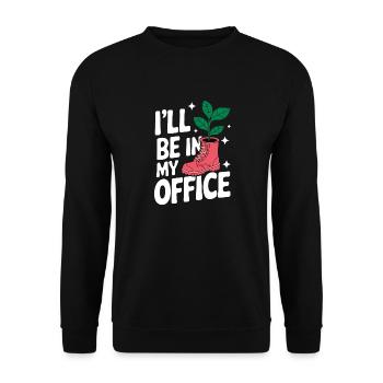 Gardener Garden Plants Gardening - Unisex Sweatshirt - black - Front - Alina (178cm) & Michal (187cm)