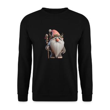 Troll de Noël 2 - Sweat-shirt Unisexe - noir - Devant - Alina (178cm) & Michal (187cm)