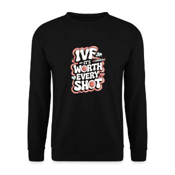 Love and hope on the IVF journey - Unisex Sweatshirt - black - Front - Alina (178cm) & Michal (187cm)