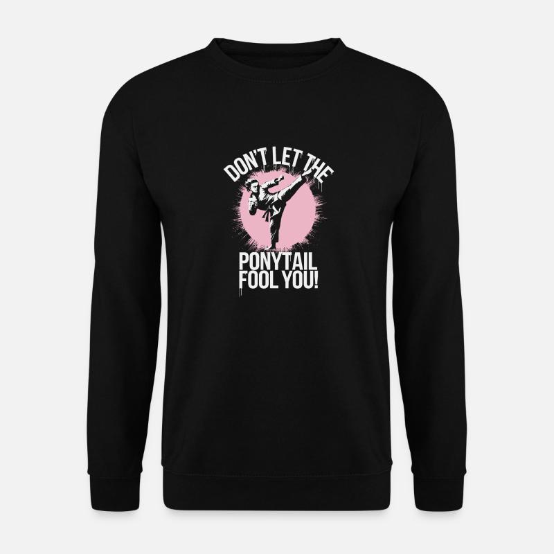 Queue de cheval avec puissance - Sweat-shirt Unisexe - noir