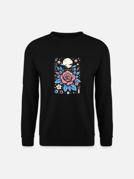 Cosmic Rose - Unisex Sweatshirt - black