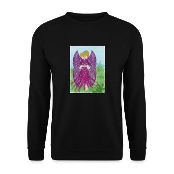 Zauberhafte Fee - Unisex Pullover - Schwarz - Vorne - Alina (178cm) & Michal (187cm)