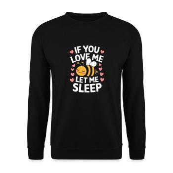 abeille abeille apicultrice abeille abeille - Sweat-shirt Unisexe - noir - Devant - Alina (178cm) & Michal (187cm)