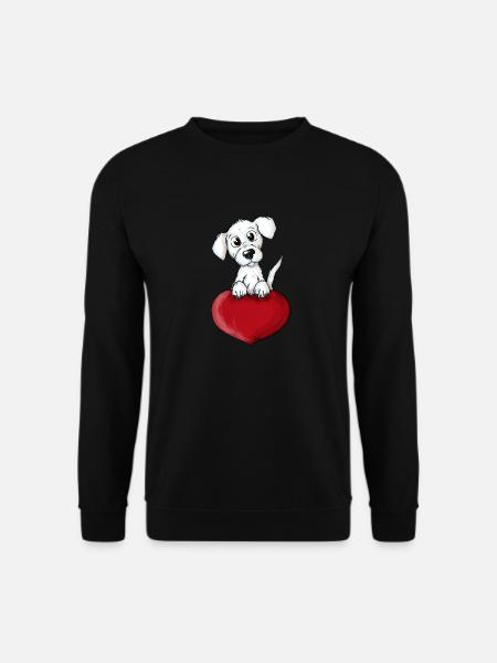 Dog Heart - Unisex Sweatshirt - black