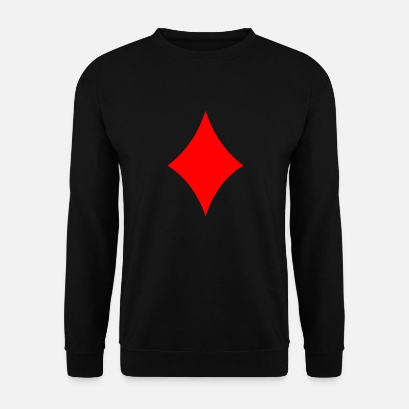 Karo - Poker - Unisex Pullover - Schwarz