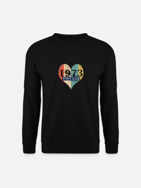 Weinlese 1973 Retro - Unisex Pullover - Schwarz