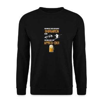 Ski Apres ski - Unisex Pullover - Schwarz - Vorne - Alina (178cm) & Michal (187cm)
