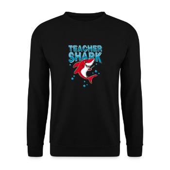 Teacher Hai - School Students Classes Enrollment - Unisex Sweatshirt - black - Front - Alina (178cm) & Michal (187cm)