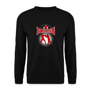 Boxe Boxeur Boxe Boxe Arts Martiaux Sports - Sweat-shirt Unisexe - noir - Devant - Alina (178cm) & Michal (187cm)