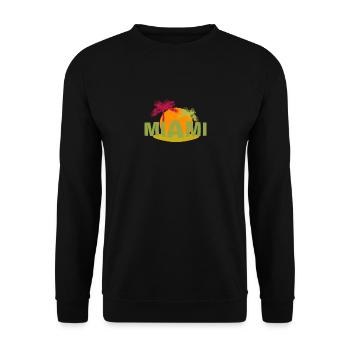 Miami - Sweat-shirt Unisexe - noir - Devant - Alina (178cm) & Michal (187cm)