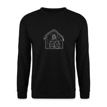 Barn stall Farmer farmer Farmer's farmer icon - Unisex Sweatshirt - black - Front - Alina (178cm) & Michal (187cm)