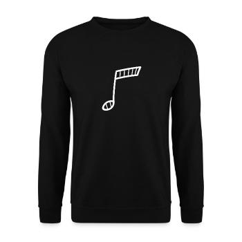 Note de musique Musicien Musicien Music School club - Sweat-shirt Unisexe - noir - Devant - Alina (178cm) & Michal (187cm)