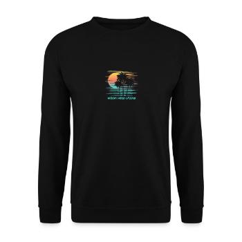 Hilton Head Island Caroline du Sud Élégant - Sweat-shirt Unisexe - noir - Devant - Alina (178cm) & Michal (187cm)