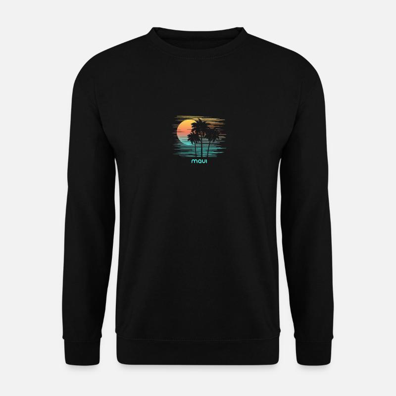 Maui Hawaii Vacances souvenirs élégantes - Sweat-shirt Unisexe - noir