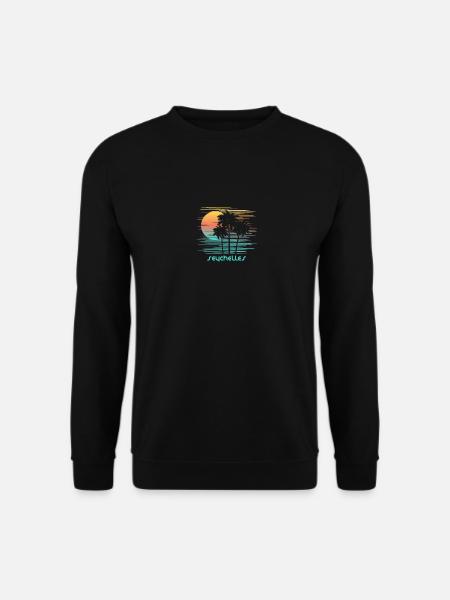 Seychelles Stylish Souvenir Vacation - Unisex Sweatshirt - black