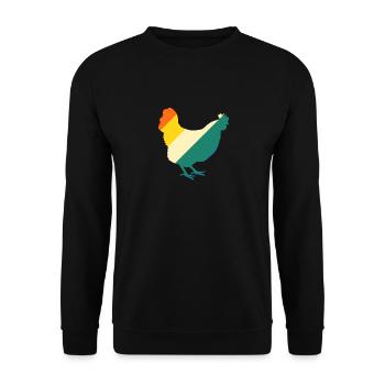 Poules Poule - Sweat-shirt Unisexe - noir - Devant - Alina (178cm) & Michal (187cm)