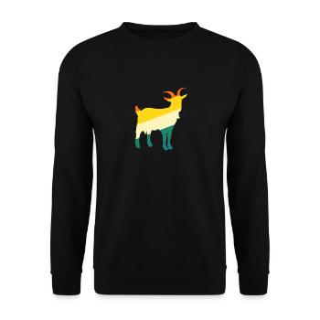 Chèvres - Sweat-shirt Unisexe - noir - Devant - Alina (178cm) & Michal (187cm)