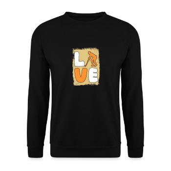 Joueurs de hockey sur gazon Hockey sur gazon - Sweat-shirt Unisexe - noir - Devant - Alina (178cm) & Michal (187cm)