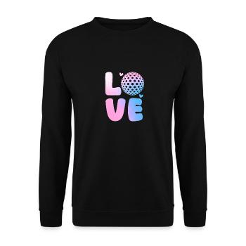 Golfers Golf - Unisex Sweatshirt - black - Front - Alina (178cm) & Michal (187cm)