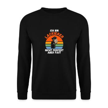 Car Painter Vehicle Painter Painter - Unisex Sweatshirt - black - Front - Alina (178cm) & Michal (187cm)