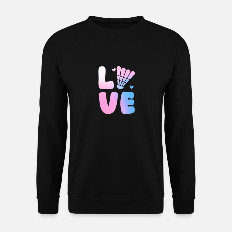 Federball Badminton - Unisex Pullover - Schwarz