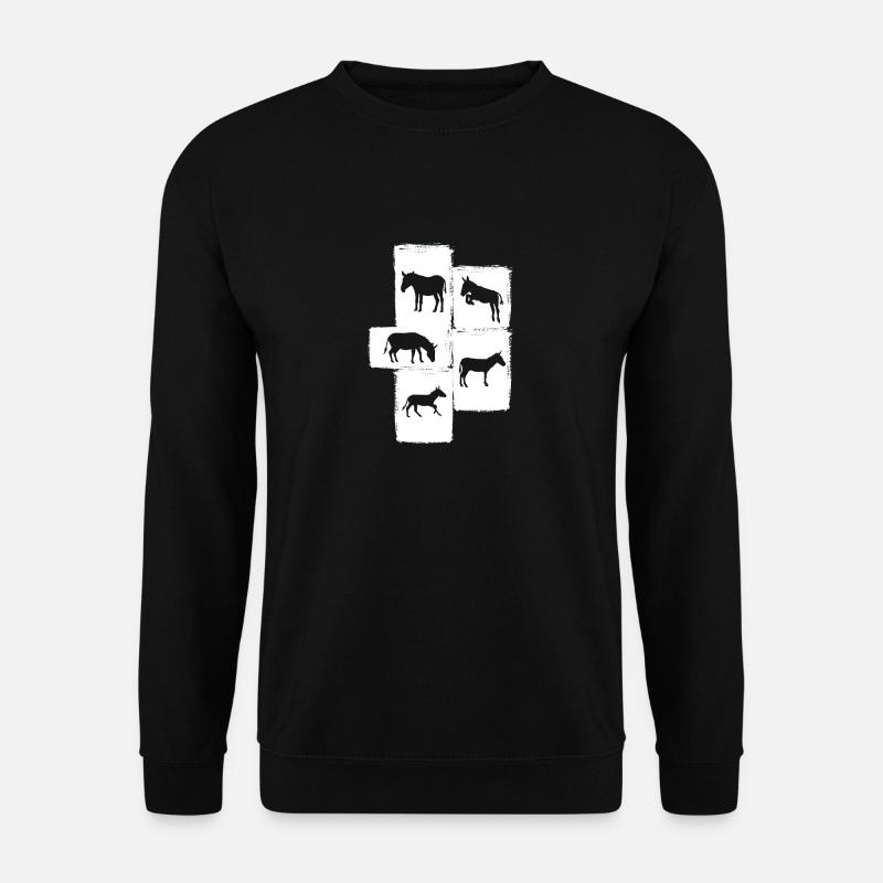 Âne - Sweat-shirt Unisexe - noir