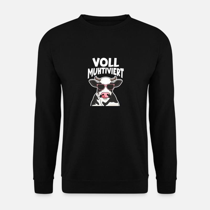 Cow Fully Muhtived - Unisex Sweatshirt - black
