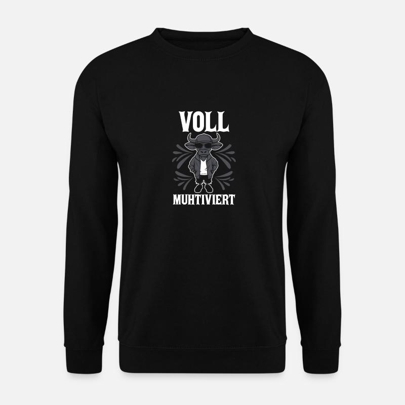 Cow Fully Muhtived - Unisex Sweatshirt - black