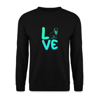 Border Collie - Sweat-shirt Unisexe - noir - Devant - Alina (178cm) & Michal (187cm)