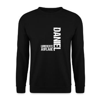 Daniel - Unisex Pullover - Schwarz - Vorne - Alina (178cm) & Michal (187cm)